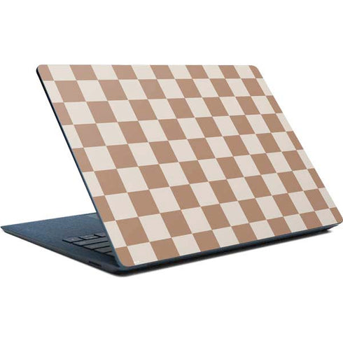 Neutral Checkered Surface Laptop Skin